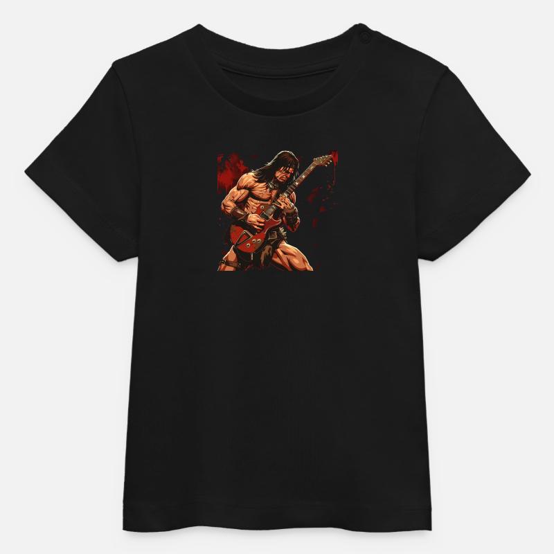 Barbarock - T-shirt bébé bio Stanley/Stella - noir