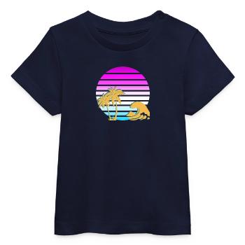 Vintage beach vibes - Baby Organic T-shirt by Stanley/Stella - navy - Front