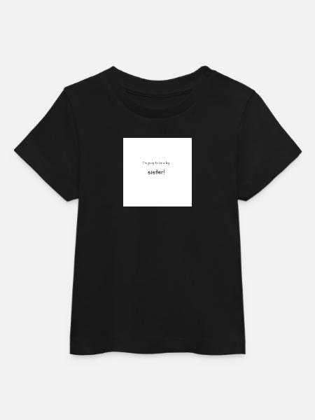 Storesøster Print - Stanley/Stella baby t-shirt økologisk - sort