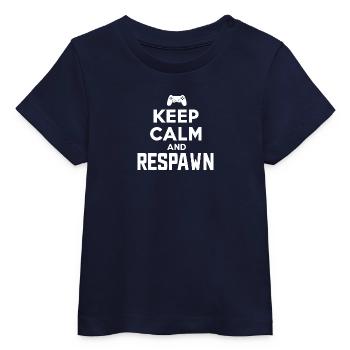 Restez calme et réapparaissez - T-shirt bébé bio Stanley/Stella - marine - Devant