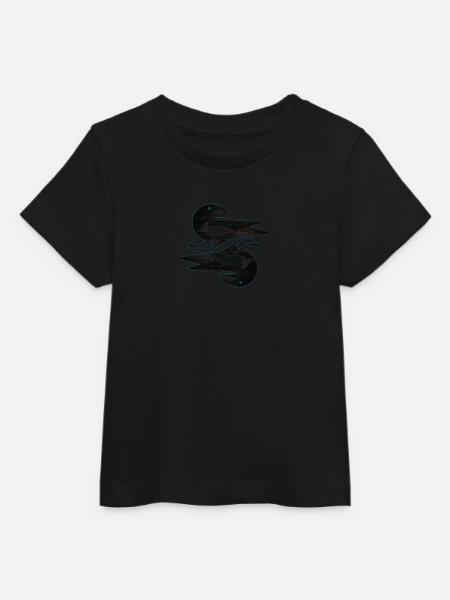 Hugin Munin - Baby Organic T-Shirt Baby Creator von Stanley/Stella - Schwarz