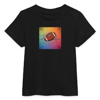 Touché! La fascination du football américain - T-shirt bébé bio Stanley/Stella - noir - Devant