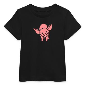 Piglet - Baby Organic T-shirt by Stanley/Stella - black - Front