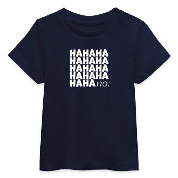 HAHAHA nein. - Baby Organic T-Shirt Baby Creator von Stanley/Stella - Navy - Vorne