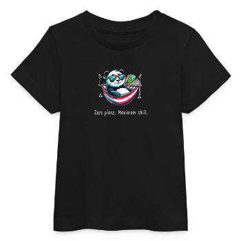 Panda Zero Plans - Baby Organic T-Shirt Baby Creator von Stanley/Stella - Schwarz - Vorne