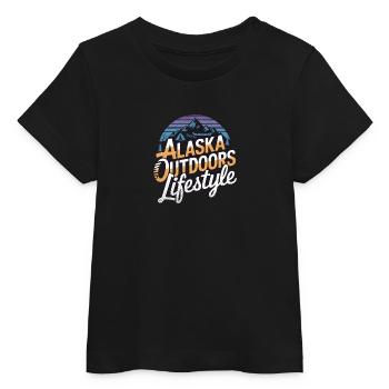 Alaska Outdoors Lebensstil - Baby Organic T-Shirt Baby Creator von Stanley/Stella - Schwarz - Vorne