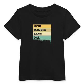Occupation: Bricklayer - Baby Organic T-shirt by Stanley/Stella - black - Front