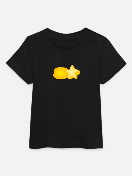 star fruit - Baby Organic T-shirt by Stanley/Stella - black