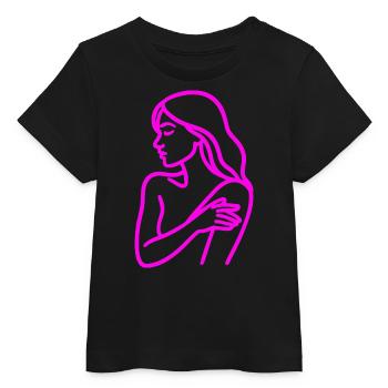 Line Art Woman Profile – Minimalist - Baby Organic T-shirt by Stanley/Stella - black - Front