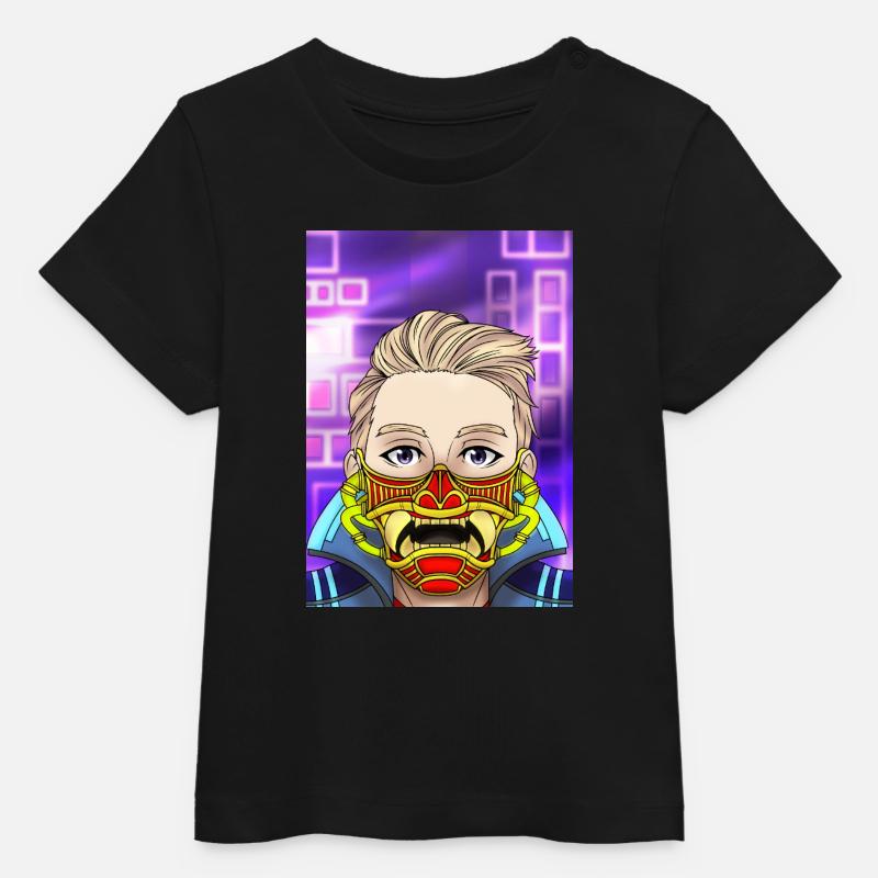 Masque King29FR - T-shirt bébé bio Stanley/Stella - noir