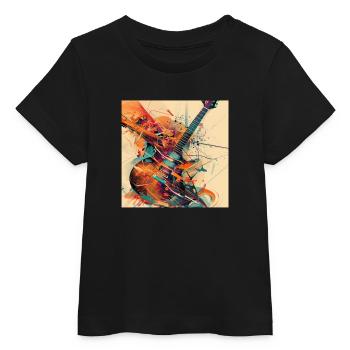 Gitarre - Baby Organic T-Shirt Baby Creator von Stanley/Stella - Schwarz - Vorne