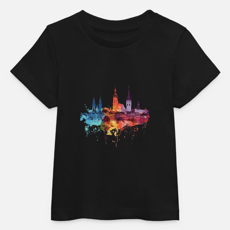 Walbrzych - T-shirt bébé bio Stanley/Stella - noir