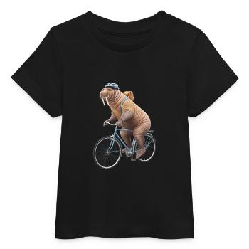 Walross - Baby Organic T-Shirt Baby Creator von Stanley/Stella - Schwarz - Vorne