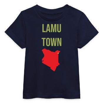 Lamu Town Souvenir - Baby Organic T-Shirt Baby Creator von Stanley/Stella - Navy - Vorne