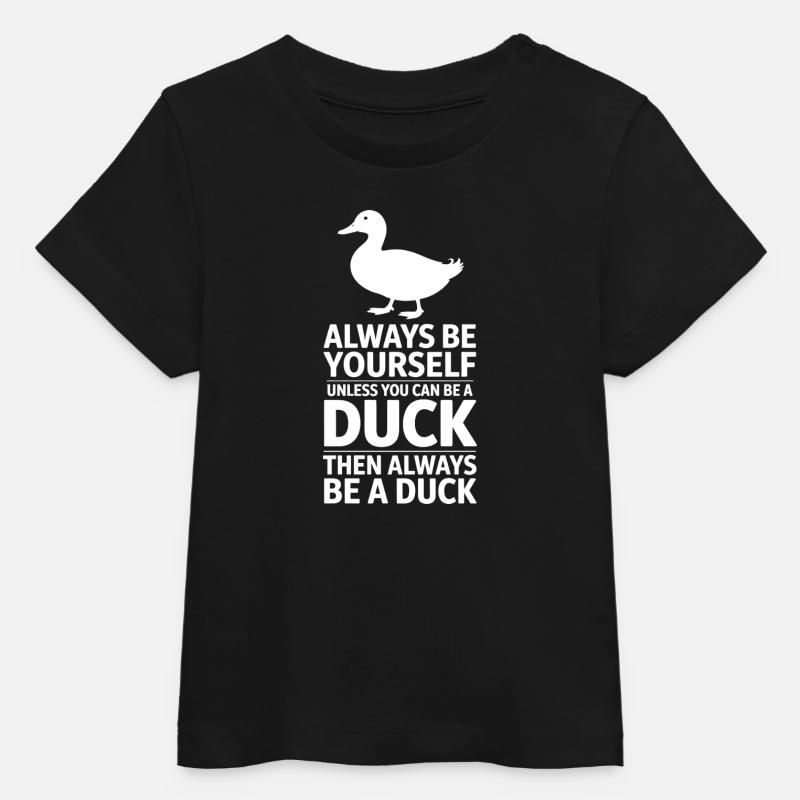 Dits de canard Canard Cadeau Drôle de Canard - T-shirt bébé bio Stanley/Stella - noir