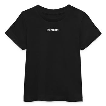 FRANÇAIS Angleterre Hashtag - T-shirt bébé bio Stanley/Stella - noir - Devant