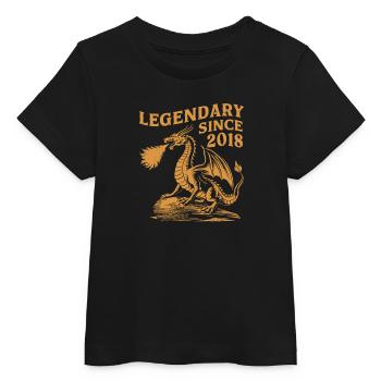 Legendär Seit 2018 Geburtstag Drachen Fantasy - Baby Organic T-Shirt Baby Creator von Stanley/Stella - Schwarz - Vorne