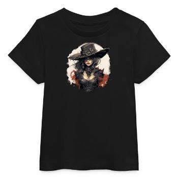Emo Cowboy Steampunk Fille - T-shirt bébé bio Stanley/Stella - noir - Devant