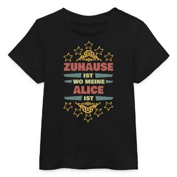 Partenaire de vie Alice - T-shirt bébé bio Stanley/Stella - noir - Devant