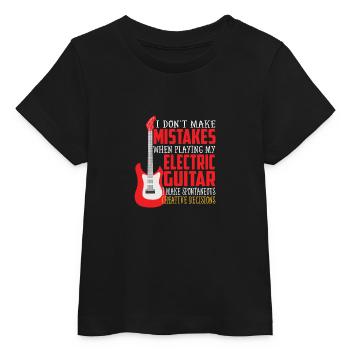 Chitarra elettrica - T-shirt neonato bio di Stanley/Stella - nero - Fronte