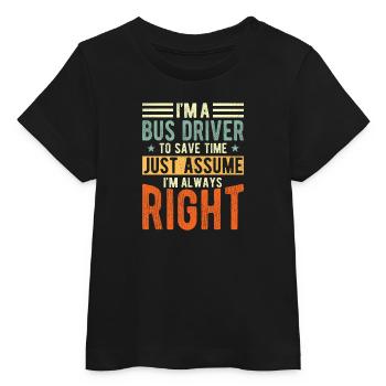 Busman - Baby Organic T-shirt by Stanley/Stella - black - Front