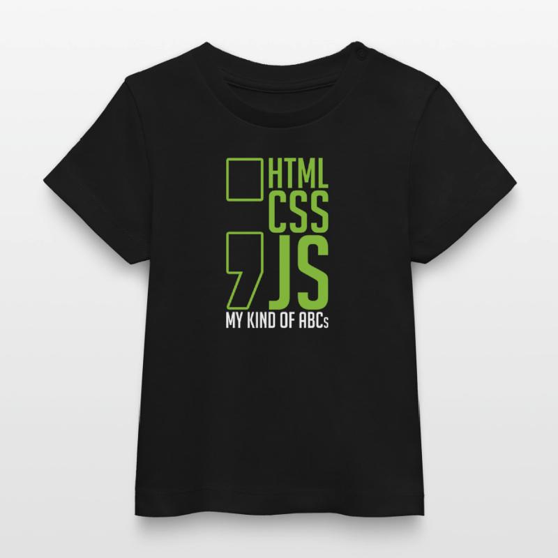 web developer gift html css js my kind of Baby Organic T-shirt by Stanley/Stella