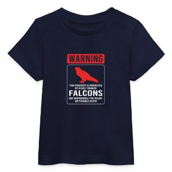 Falcon Falconry Chirp - Baby Organic T-shirt by Stanley/Stella - navy - Front