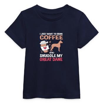 Great Dane - Baby Organic T-shirt by Stanley/Stella - navy - Front