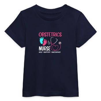 Obgyny Obstetrics Midwife - Baby Organic T-shirt by Stanley/Stella - navy - Front