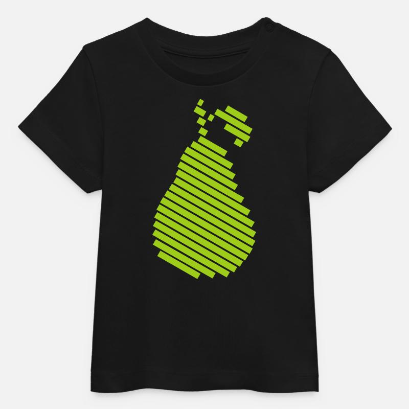 pear - Baby Organic T-shirt by Stanley/Stella - black