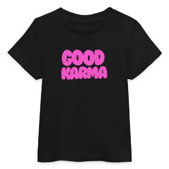 Good karma Pink - Baby Organic T-Shirt Baby Creator von Stanley/Stella - Schwarz - Vorne