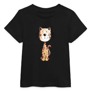 Kleine Katze - Katzen Comic - Baby Organic T-Shirt Baby Creator von Stanley/Stella - Schwarz - Vorne