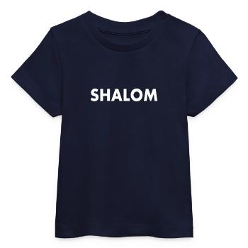 Shalom - T-shirt bébé bio Stanley/Stella - marine - Devant