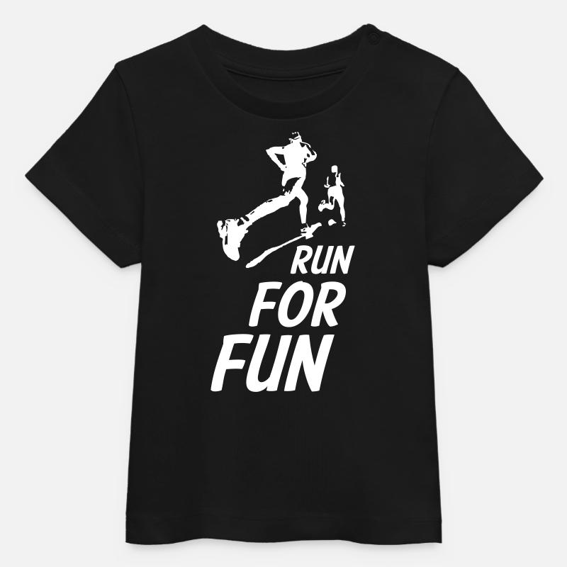 Courir pour le plaisir - T-shirt bébé bio Stanley/Stella - noir