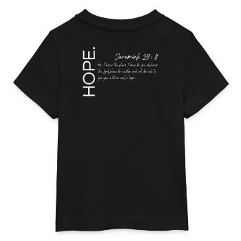 Hoffnung - Jeremia 29:11 Christliches Design - Baby Organic T-Shirt Baby Creator von Stanley/Stella - Schwarz - Hinten
