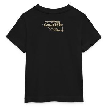 Banzai Pipeline Surf Wave Art - T-shirt bébé bio Stanley/Stella - noir - Dos
