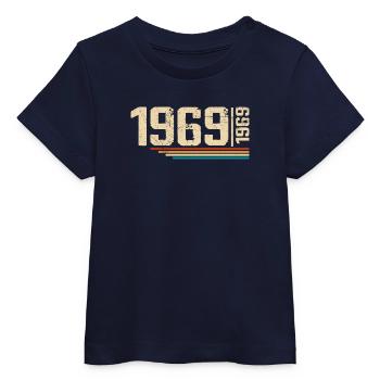 Millésime Anniversaire 1969 Fête Anniversaire 1969 - T-shirt bébé bio Stanley/Stella - marine - Devant