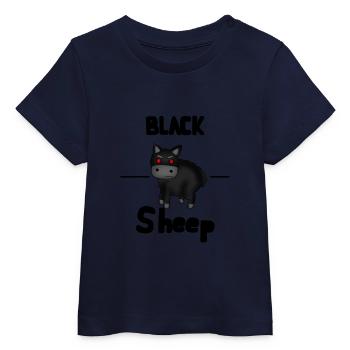 schwarze Schafe - Baby Organic T-Shirt Baby Creator von Stanley/Stella - Navy - Vorne