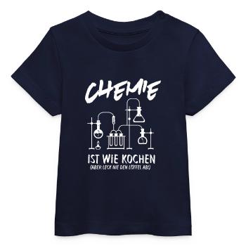 Chemie - Chemie ist wie Kochen - T-Shirt - Baby Organic T-Shirt Baby Creator von Stanley/Stella - Navy - Vorne