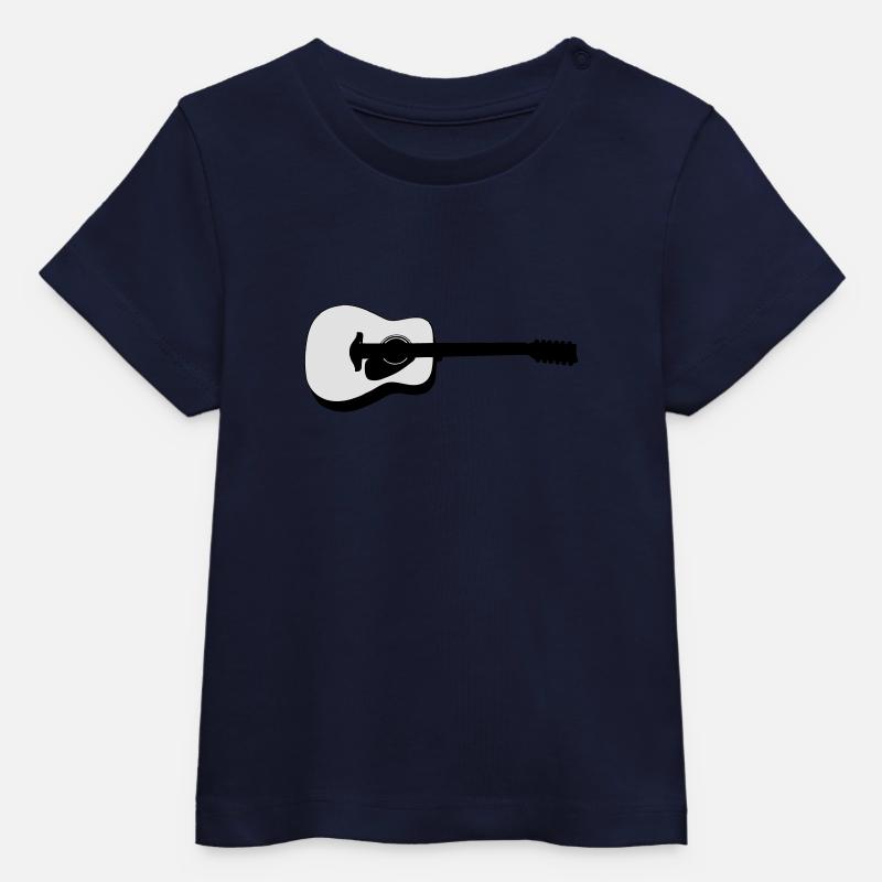 guitare - T-shirt bébé bio Stanley/Stella - marine