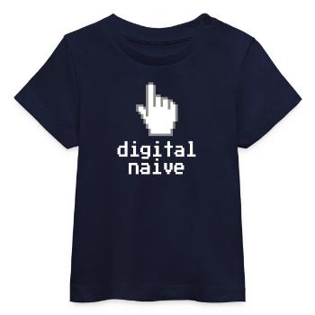 Digital naive - Baby Organic T-Shirt Baby Creator von Stanley/Stella - Navy - Vorne