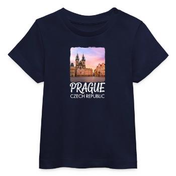 Prag Tschechien - Baby Organic T-Shirt Baby Creator von Stanley/Stella - Navy - Vorne