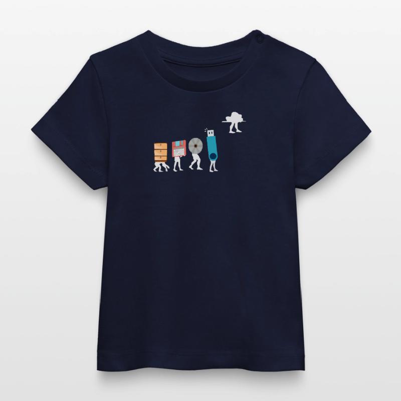 Cloud-Computing-Lustige Programmierer-Daten-KI-Software Baby Organic T-Shirt Baby Creator von Stanley/Stella