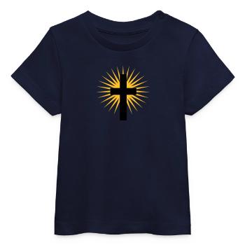 Kreuz - Baby Organic T-Shirt Baby Creator von Stanley/Stella - Navy - Vorne