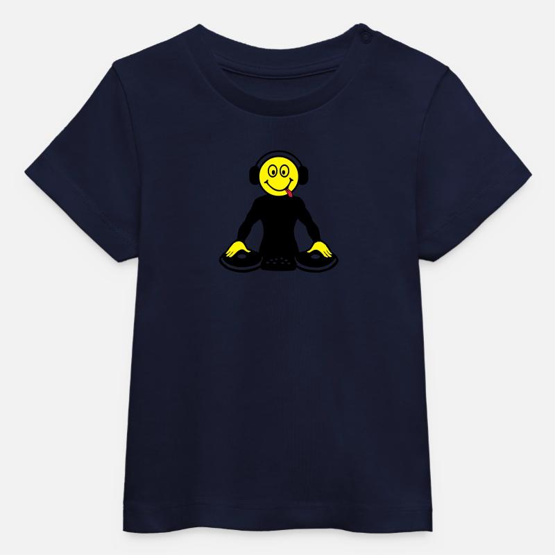 DJ - Baby Organic T-shirt by Stanley/Stella - navy