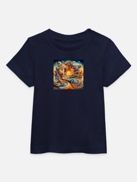 Tempel Psyart - Baby Organic T-Shirt Baby Creator von Stanley/Stella - Navy