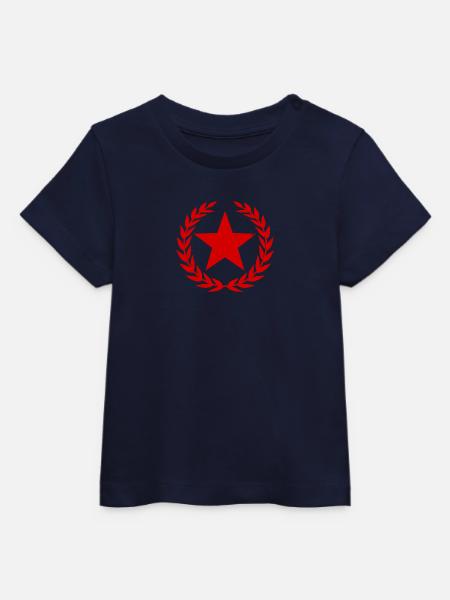 Roter Stern - Baby Organic T-Shirt Baby Creator von Stanley/Stella - Navy