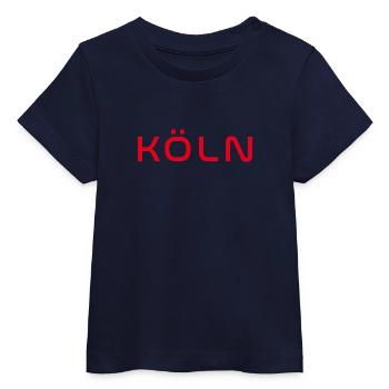 Köln T-Shirt – Domstadt Liebe - Baby Organic T-Shirt Baby Creator von Stanley/Stella - Navy - Vorne