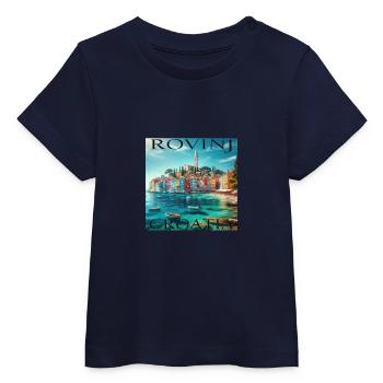 Rovinj Kroatien Adria Küste - Baby Organic T-Shirt Baby Creator von Stanley/Stella - Navy - Vorne
