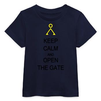 Open the Gate - T-shirt bébé bio Stanley/Stella - marine - Devant
